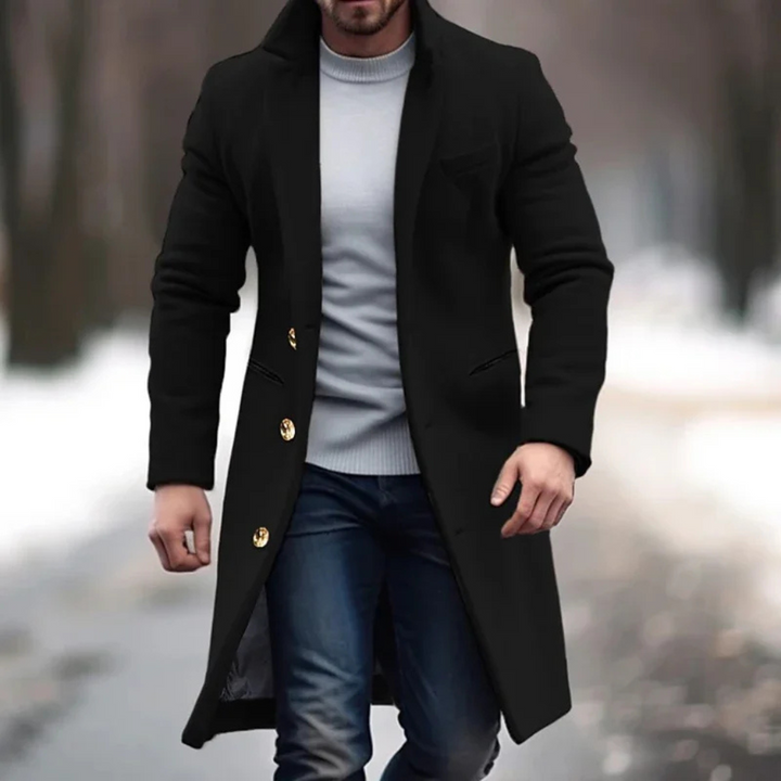 Cappotto in Misto Lana da Uomo – Strato Elegante per Giorni Freddi