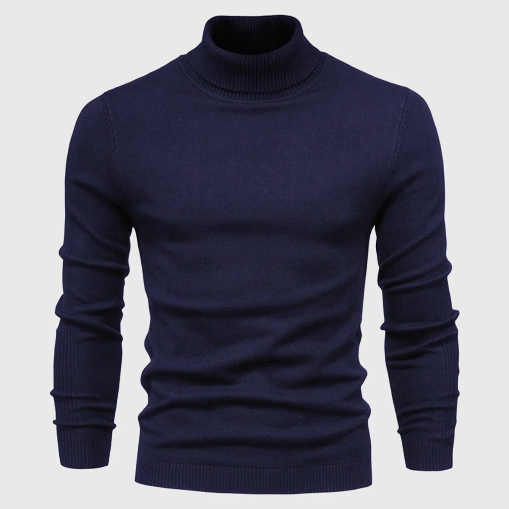 Maglione Collo Alto Lavabile da Uomo – Stile Pratico per Uso Quotidiano