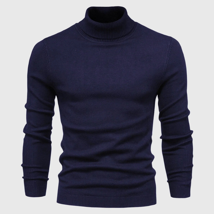Maglione Collo Alto Lavabile da Uomo – Stile Pratico per Uso Quotidiano