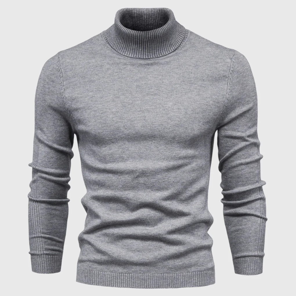 Maglione Collo Alto Lavabile da Uomo – Stile Pratico per Uso Quotidiano