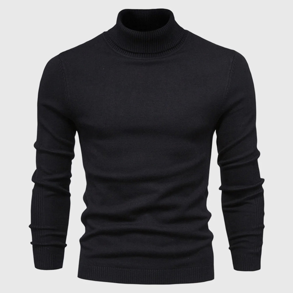 Maglione Collo Alto Lavabile da Uomo – Stile Pratico per Uso Quotidiano