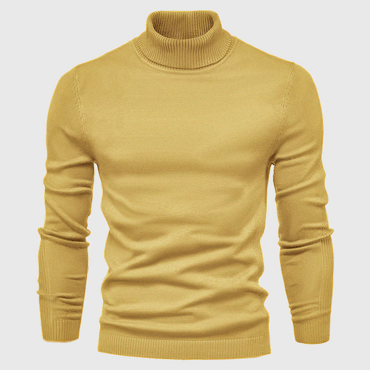 Maglione Collo Alto Lavabile da Uomo – Stile Pratico per Uso Quotidiano