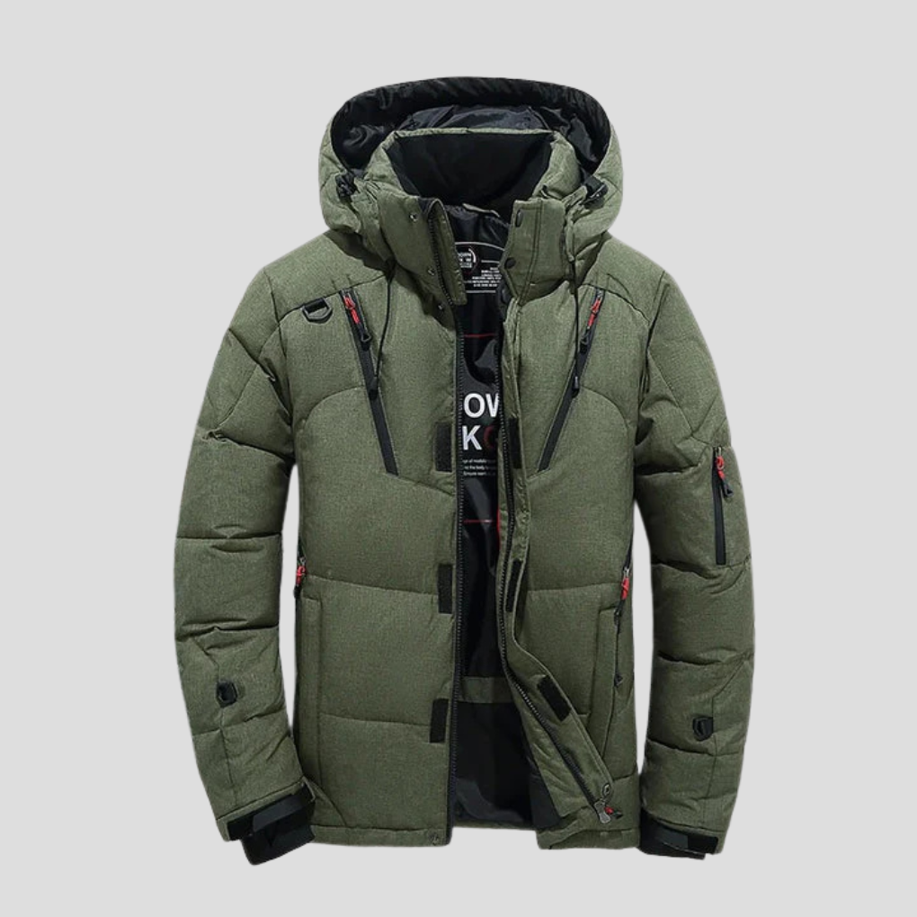 Giacca in Piuma da Uomo – Isolamento Elegante con Appello Raffinato