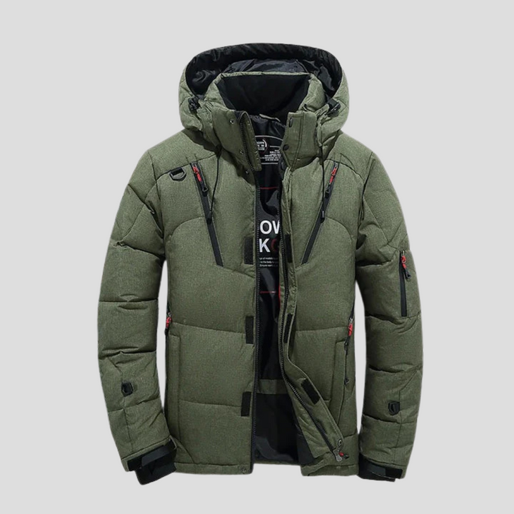 Giacca in Piuma da Uomo – Isolamento Elegante con Appello Raffinato