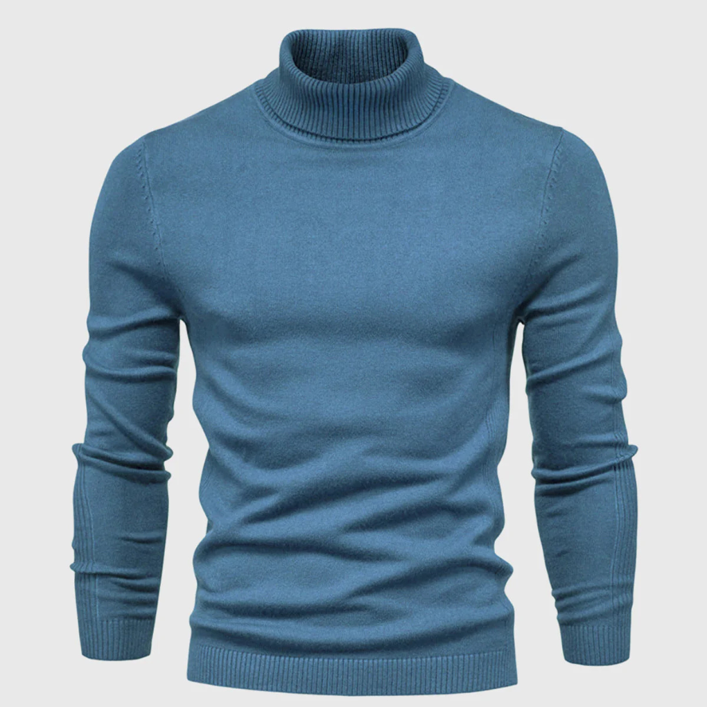 Maglione Collo Alto Lavabile da Uomo – Stile Pratico per Uso Quotidiano