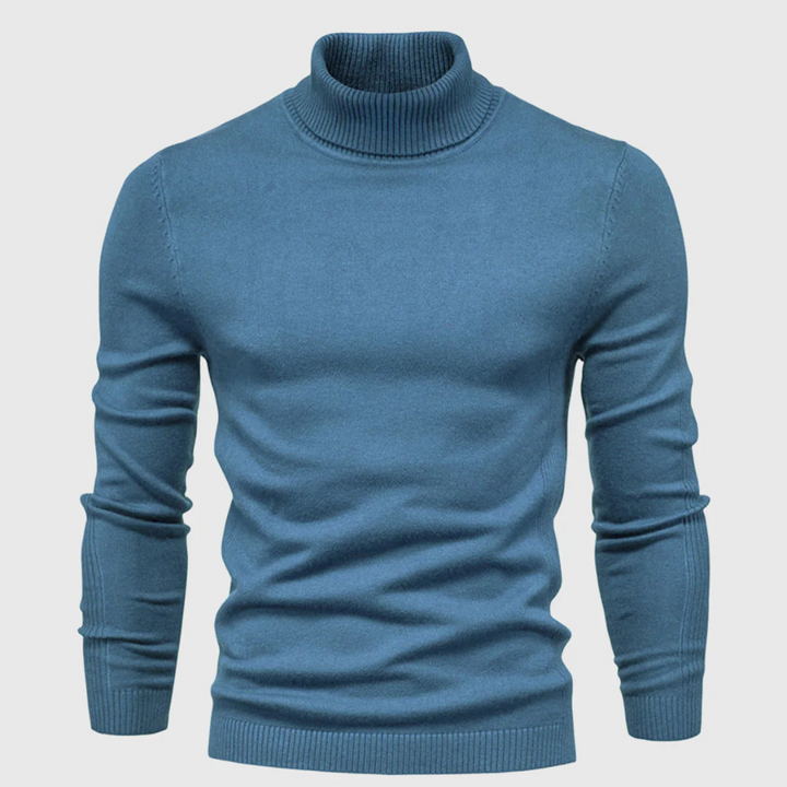 Maglione Collo Alto Lavabile da Uomo – Stile Pratico per Uso Quotidiano