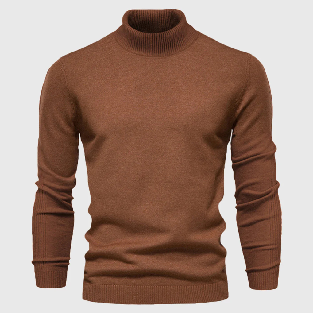 Maglione Collo Alto Lavabile da Uomo – Stile Pratico per Uso Quotidiano