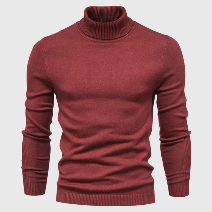 Maglione Collo Alto Lavabile da Uomo – Stile Pratico per Uso Quotidiano