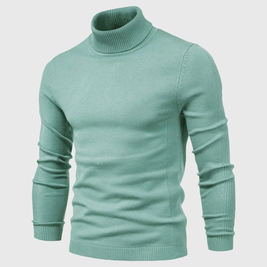 Maglione Collo Alto Lavabile da Uomo – Stile Pratico per Uso Quotidiano