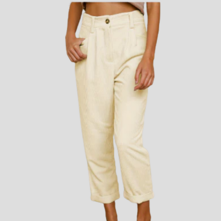 Pantaloni in Corduroy Stilosi – Flair Casual con Tessitura