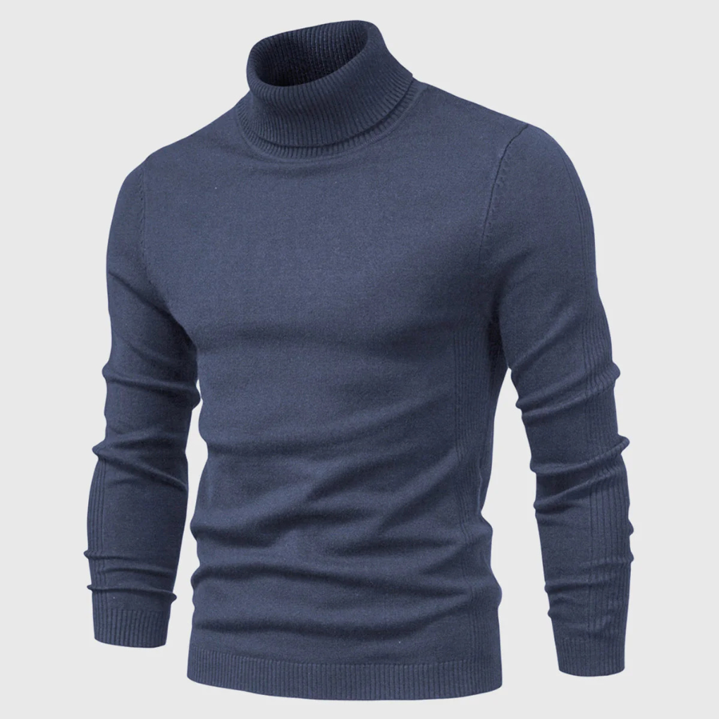 Maglione Collo Alto Lavabile da Uomo – Stile Pratico per Uso Quotidiano