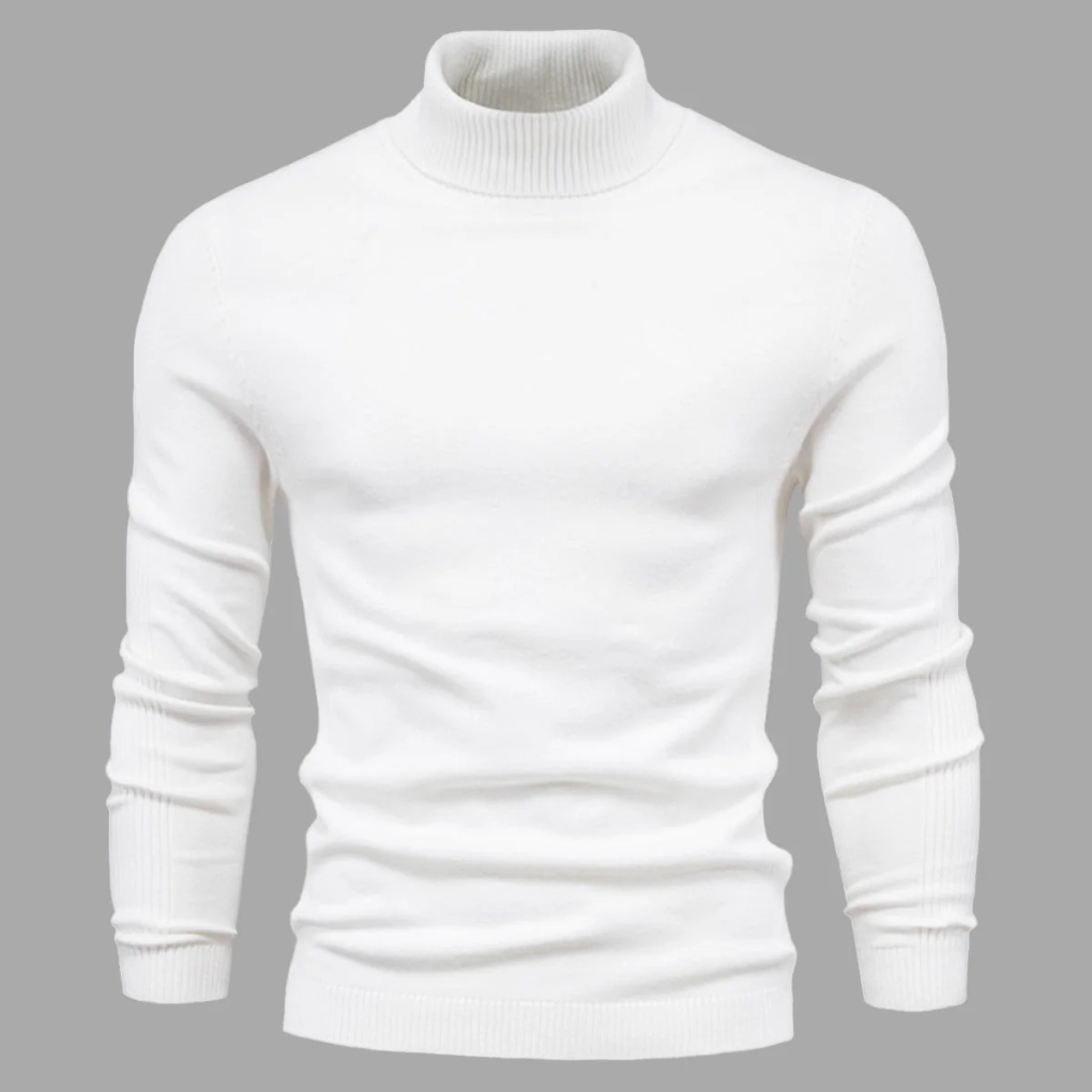 Maglione Collo Alto Lavabile da Uomo – Stile Pratico per Uso Quotidiano