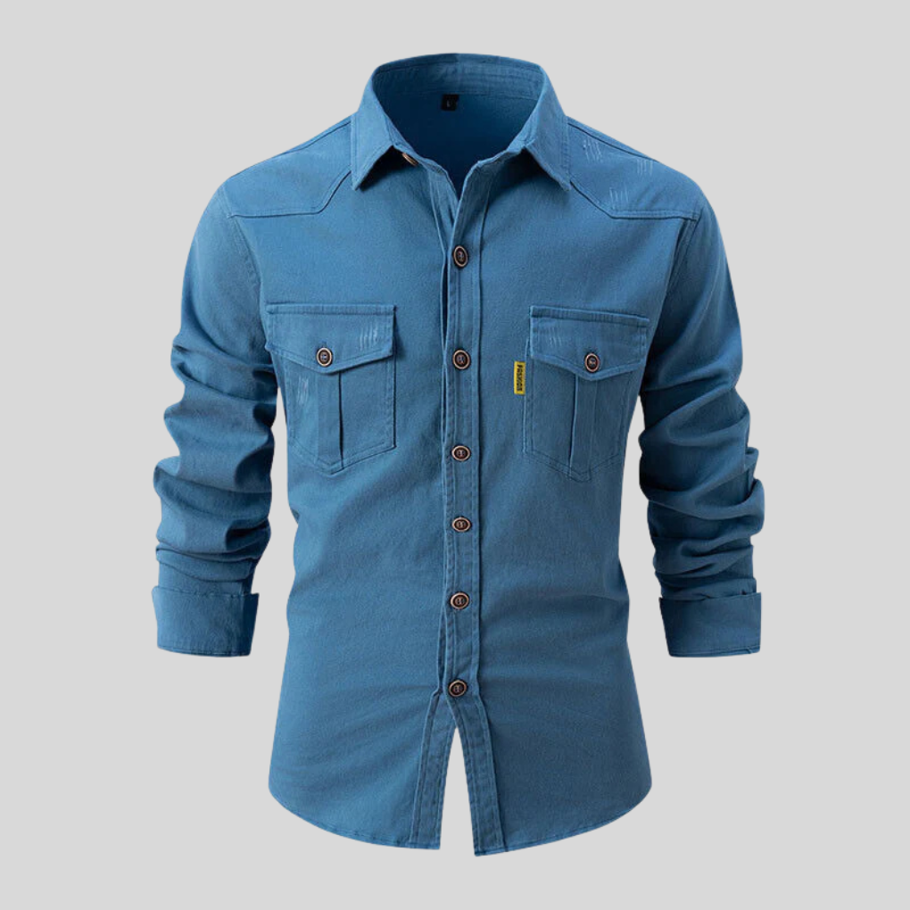 Camicia da Lavoro Uomo – Design Pesante con Utilizzo Quotidiano