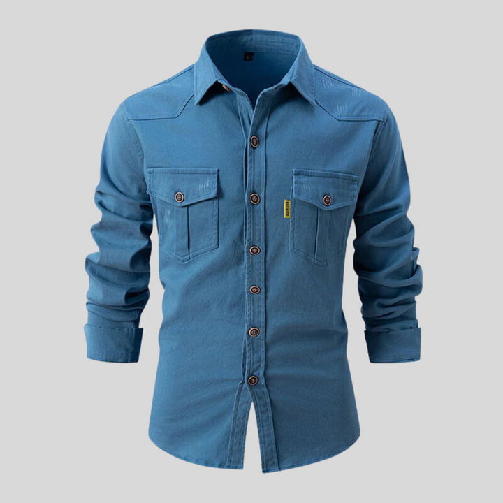 Camicia da Lavoro Uomo – Design Pesante con Utilizzo Quotidiano