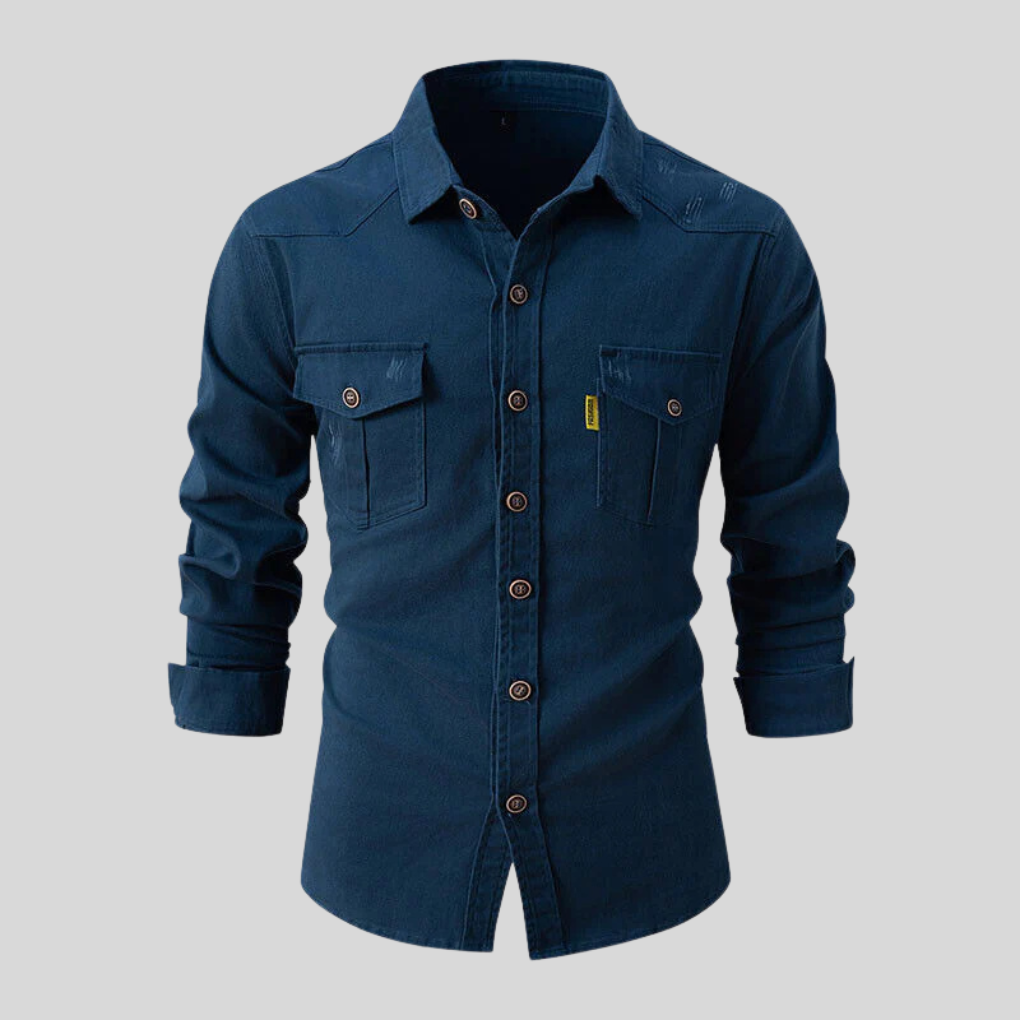 Camicia da Lavoro Uomo – Design Pesante con Utilizzo Quotidiano
