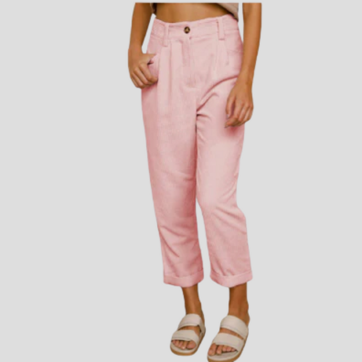 Pantaloni in Corduroy Stilosi – Flair Casual con Tessitura