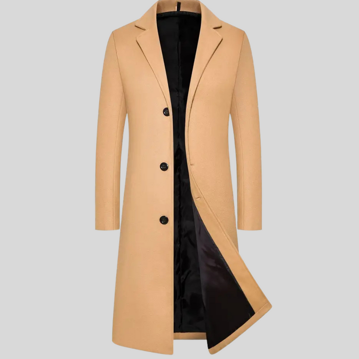 Cappotto Lungo da Uomo – Strato Invernale Elegante con Stile Classico