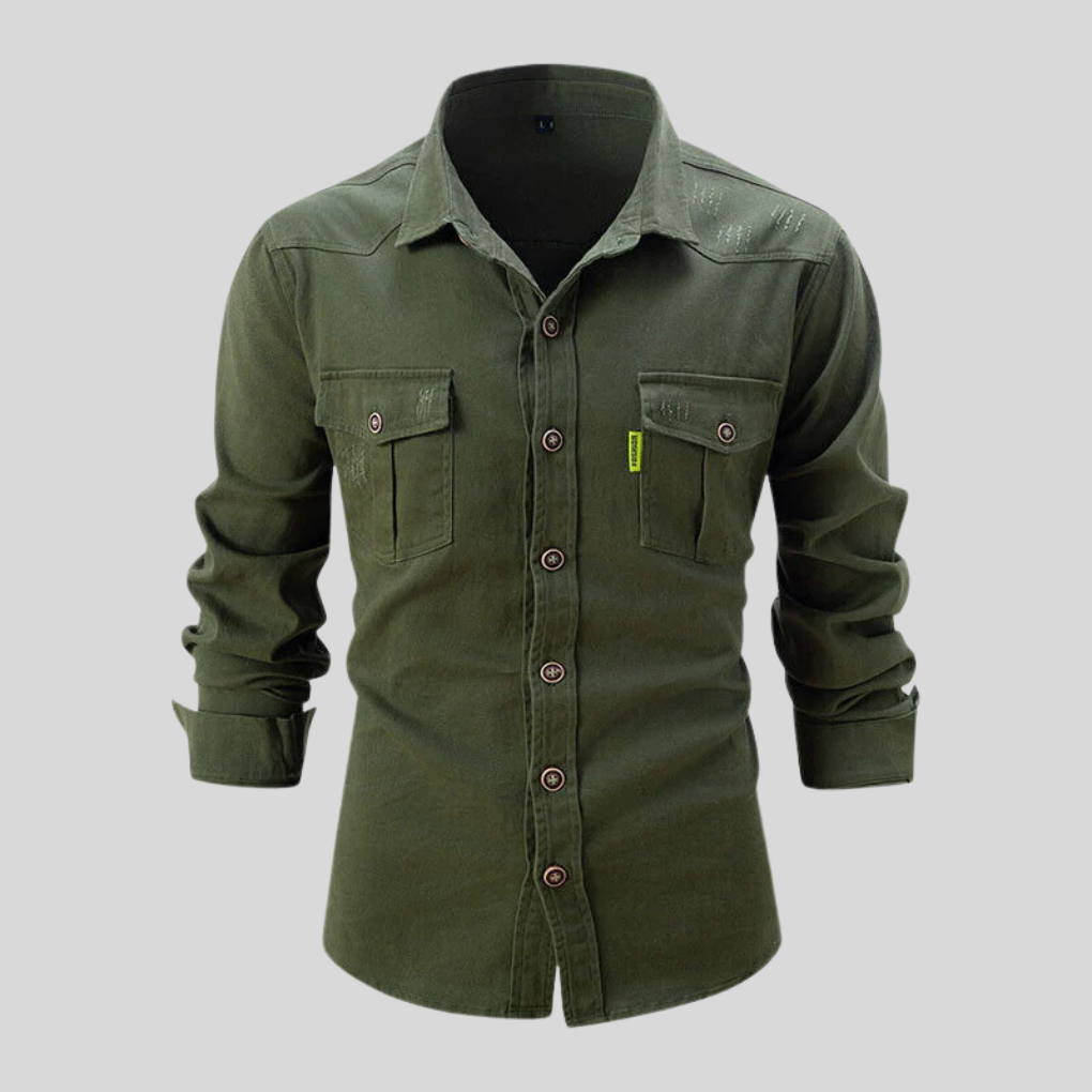 Camicia da Lavoro Uomo – Design Pesante con Utilizzo Quotidiano