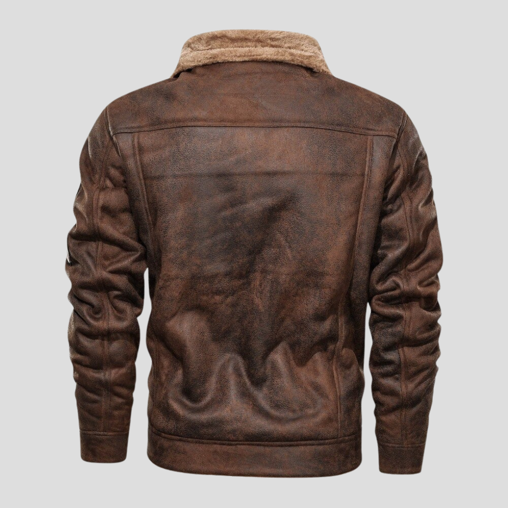 Giacca Biker in Suede da Uomo