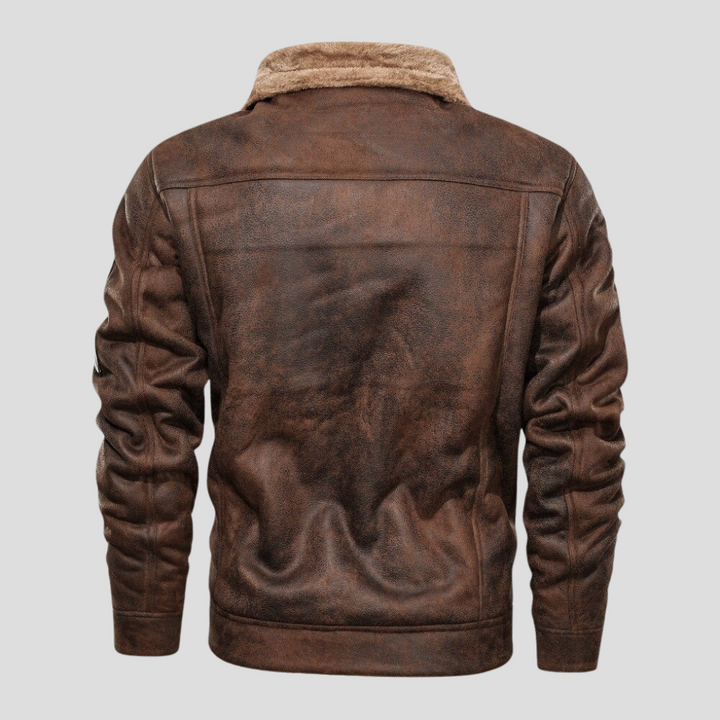 Giacca Biker in Suede da Uomo