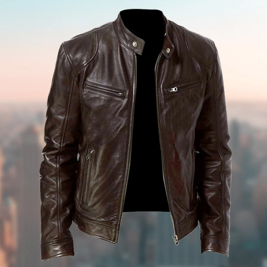 Giacca in Pelle da Uomo – Design Elegante con Appello Quotidiano