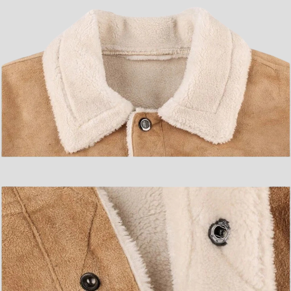 Giacca Biker in Suede da Uomo