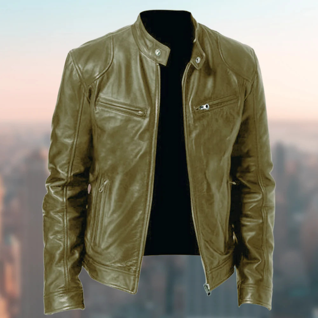 Giacca in Pelle da Uomo – Design Elegante con Appello Quotidiano