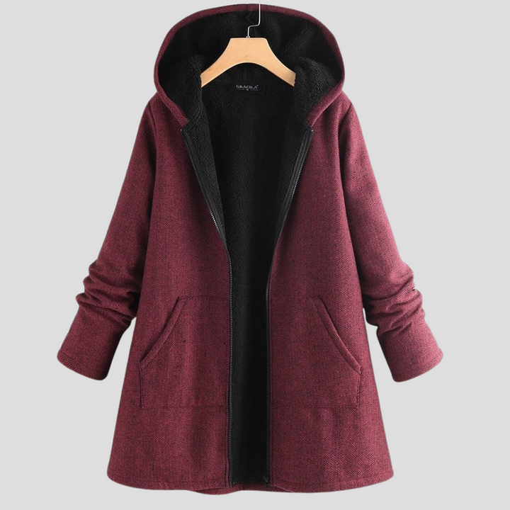 Cappotto Imbottito in Pile da Donna