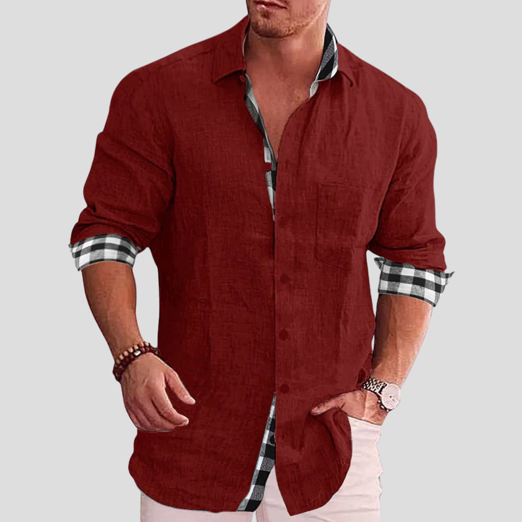 Camicia da Uomo – Essenziale per Tutti i Giorni con Linee Pulite