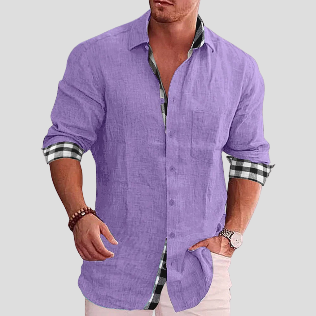 Camicia da Uomo – Essenziale per Tutti i Giorni con Linee Pulite