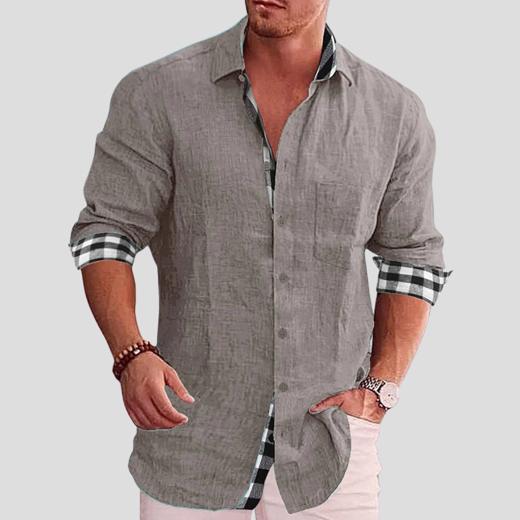 Camicia da Uomo – Essenziale per Tutti i Giorni con Linee Pulite