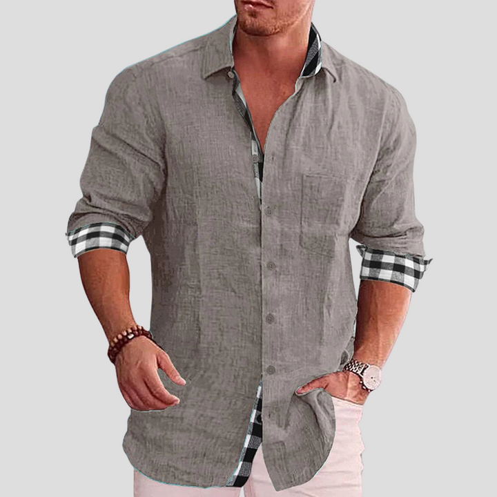 Camicia da Uomo – Essenziale per Tutti i Giorni con Linee Pulite