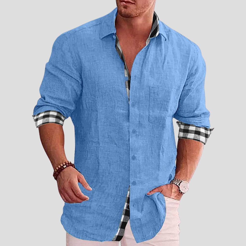 Camicia da Uomo – Essenziale per Tutti i Giorni con Linee Pulite