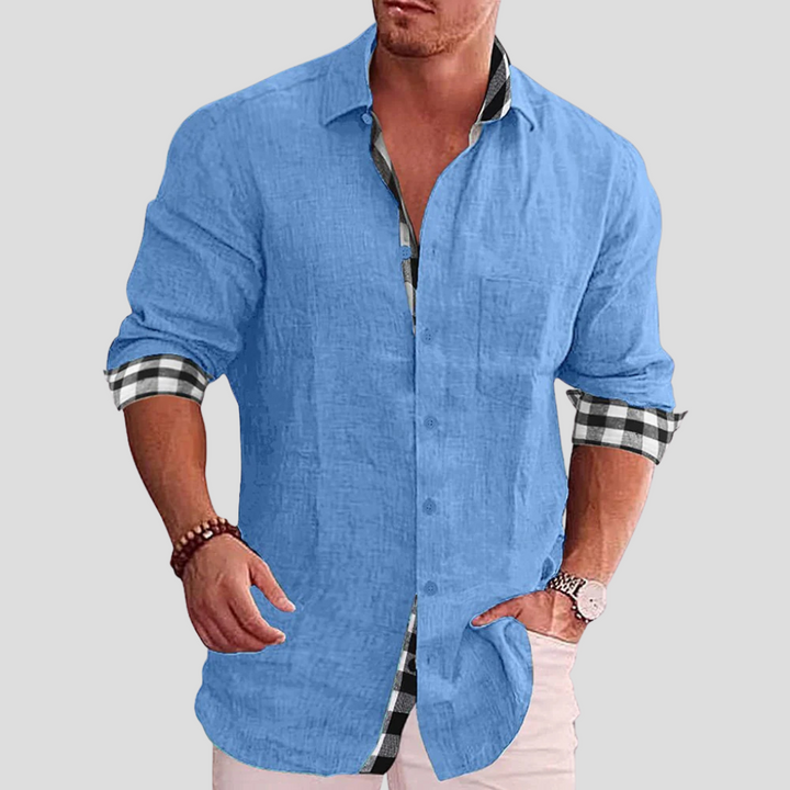 Camicia da Uomo – Essenziale per Tutti i Giorni con Linee Pulite