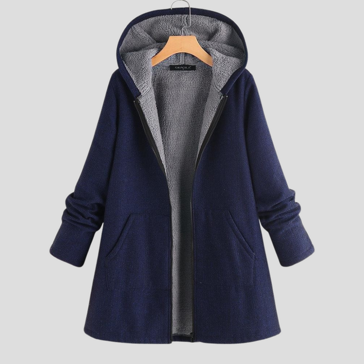 Cappotto Imbottito in Pile da Donna