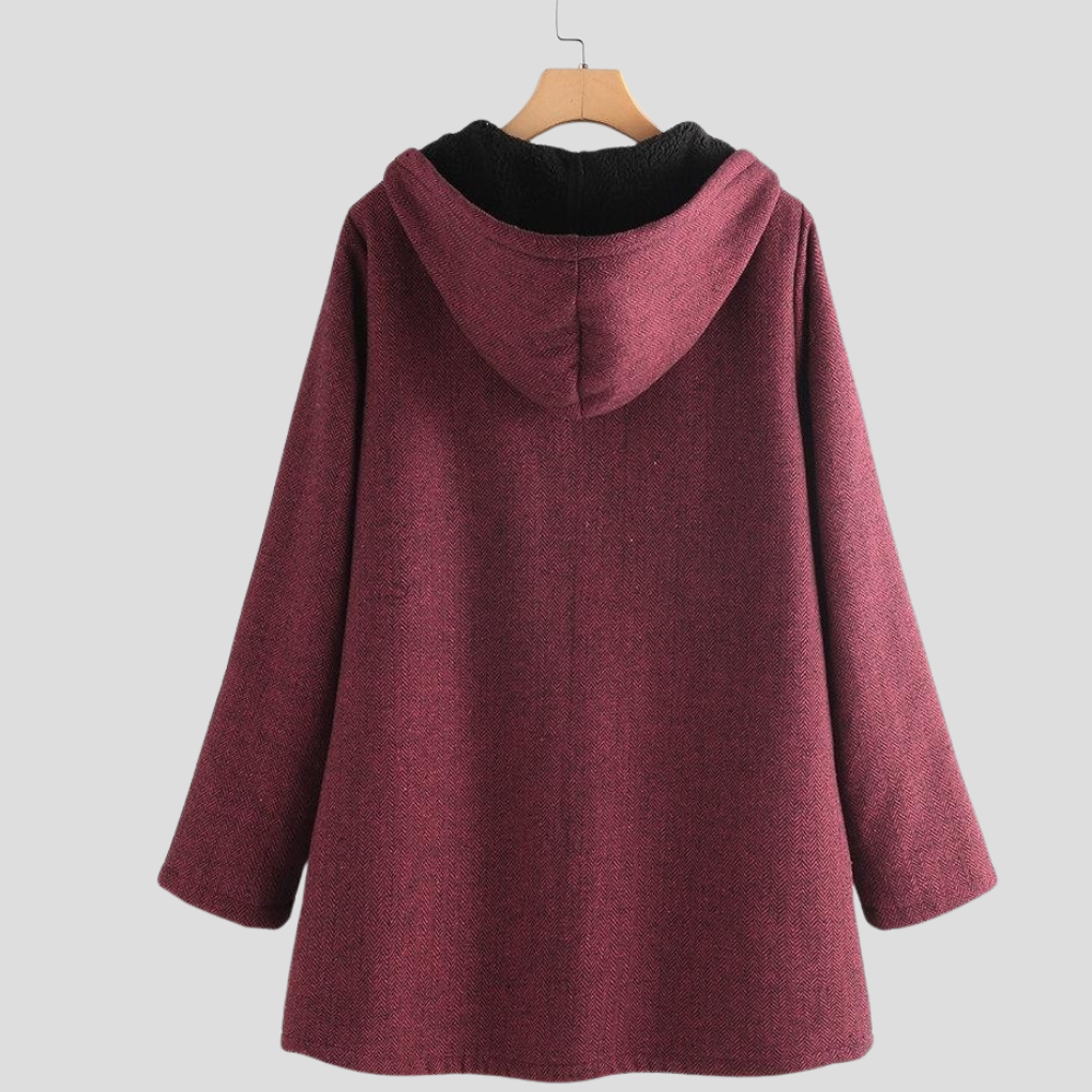 Cappotto Imbottito in Pile da Donna