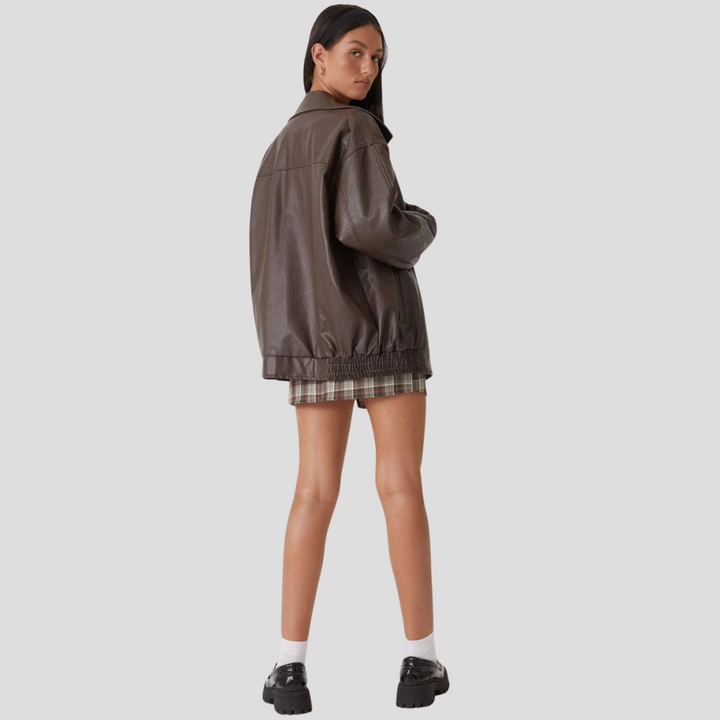 Giacca Larga da Donna – Strato Rilassato con Bordo