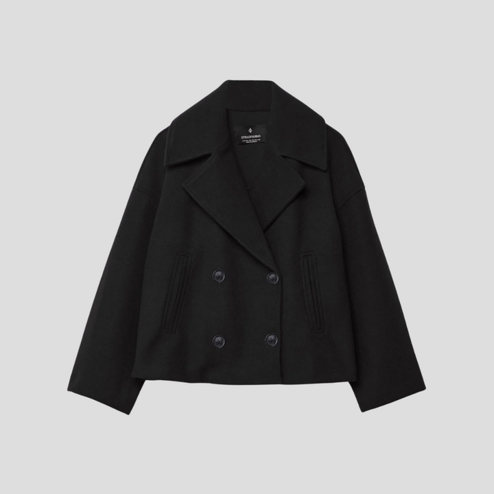 Cappotto Corto Doppiopetto Chic – Elegante & Senza Tempo