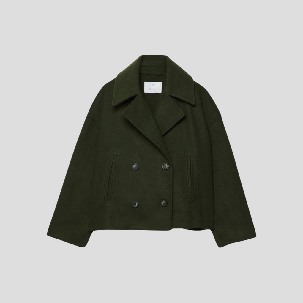 Cappotto Corto Doppiopetto Chic – Elegante & Senza Tempo
