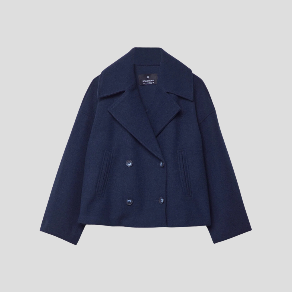 Cappotto Corto Doppiopetto Chic – Elegante & Senza Tempo