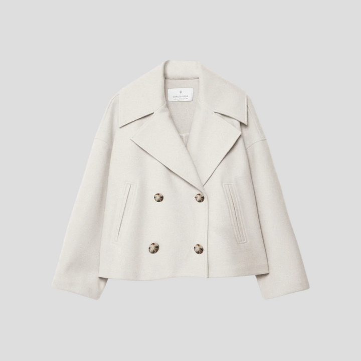 Cappotto Corto Doppiopetto Chic – Elegante & Senza Tempo