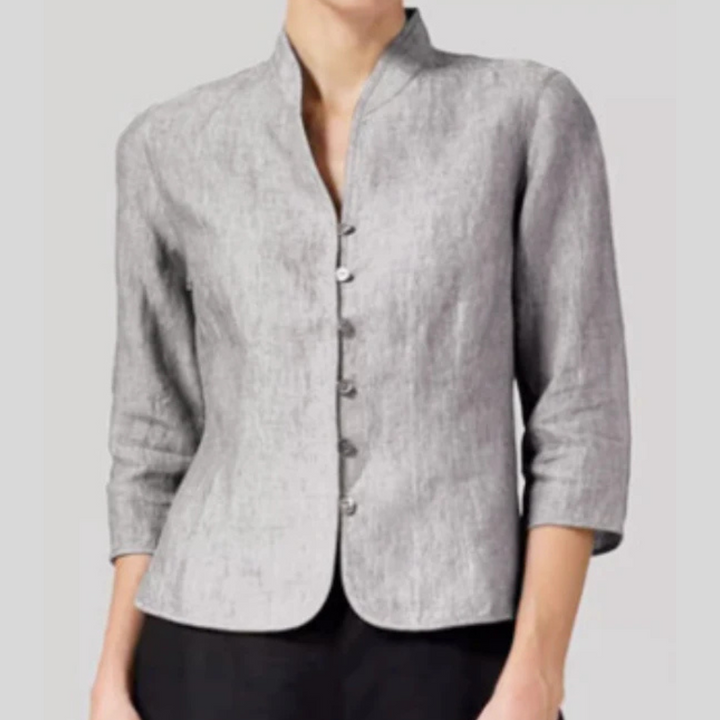 Blusa da Donna con Collo Alto – Dettagli Chic con Flair Versatile