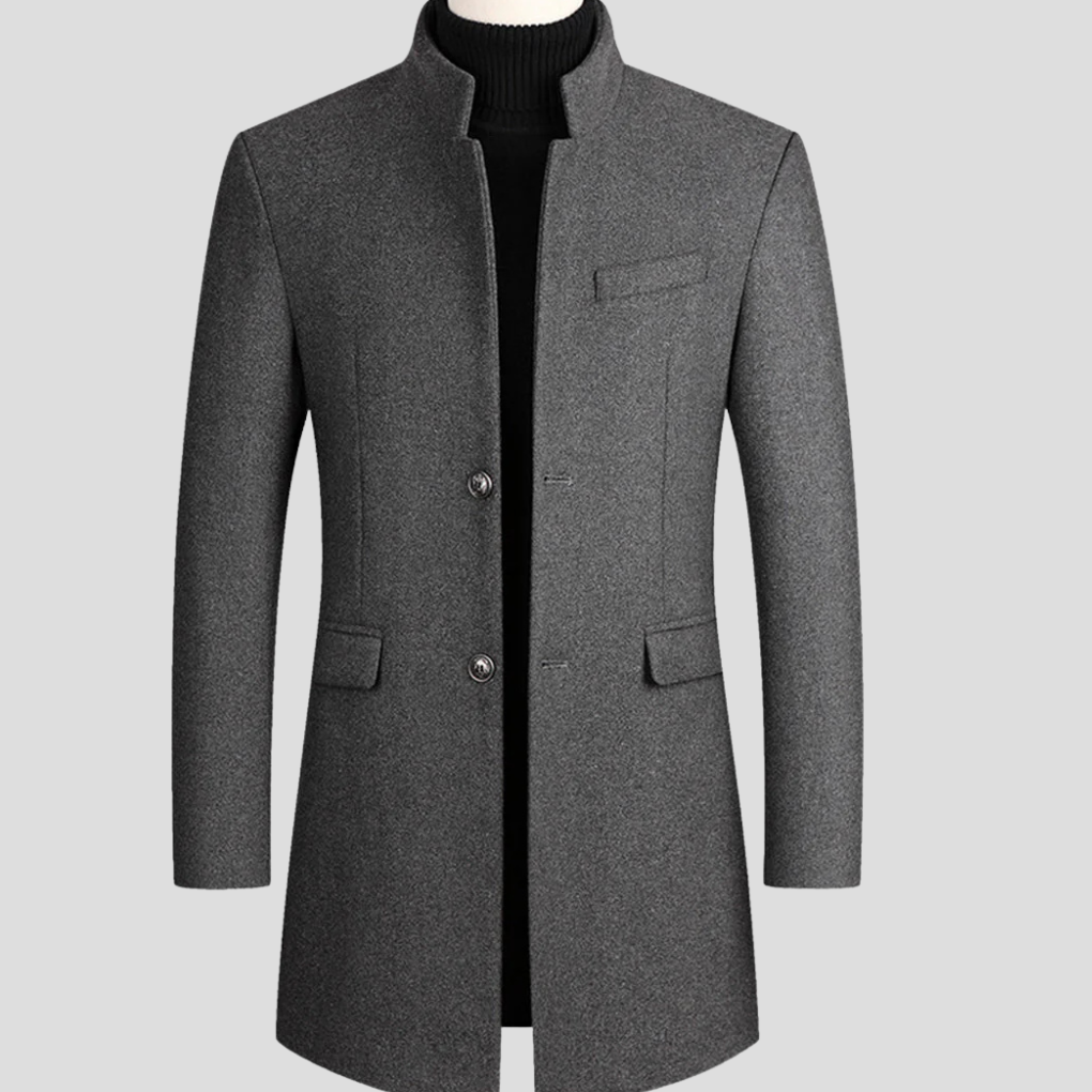 Giacca Elegante in Misto Lana per Uomo – Outerwear Classico Refinito
