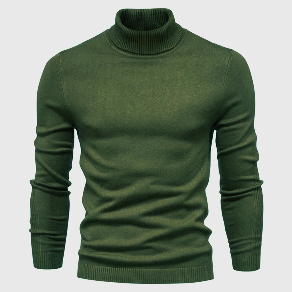 Maglione Collo Alto Lavabile da Uomo – Stile Pratico per Uso Quotidiano