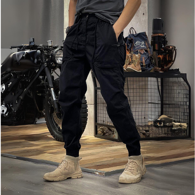Rasmus – Pantaloni cargo elasticizzati da uomo