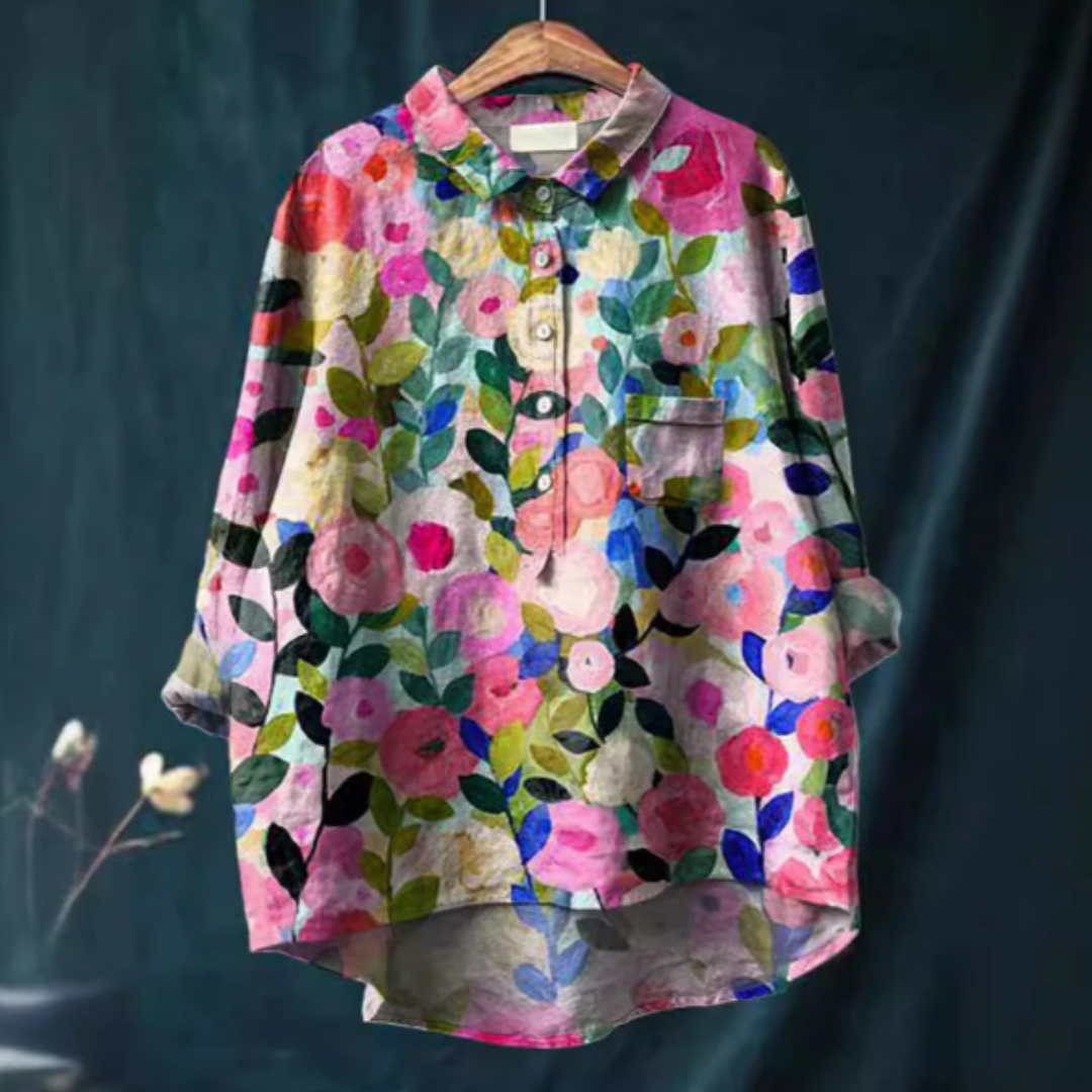 Bertan – Blusa da Donna con Stampa Floreale
