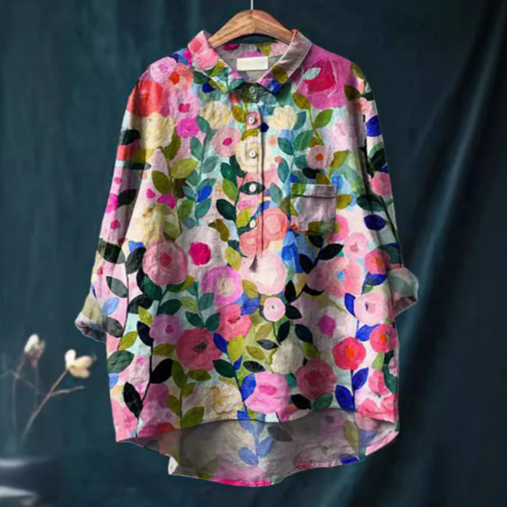 Bertan – Blusa da Donna con Stampa Floreale