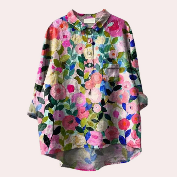 Bertan – Blusa da Donna con Stampa Floreale
