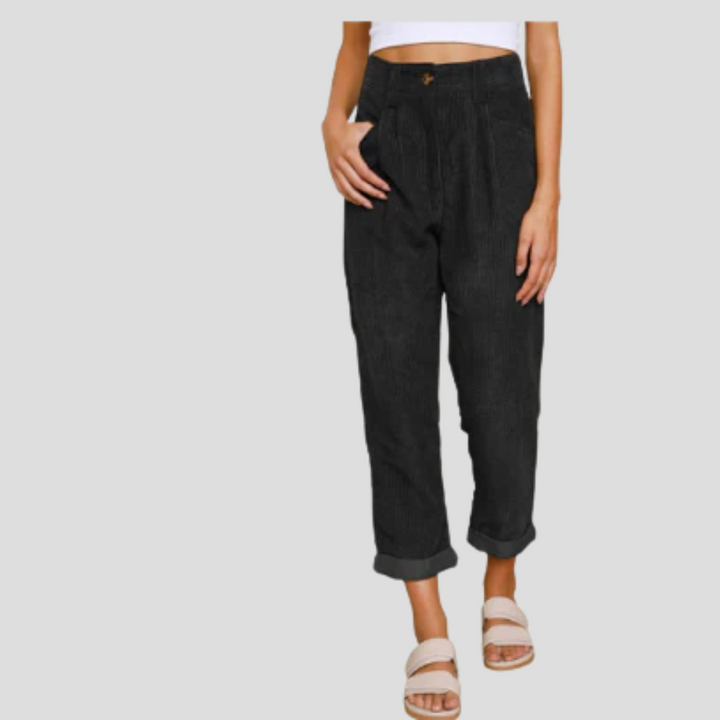 Pantaloni in Corduroy Stilosi – Flair Casual con Tessitura
