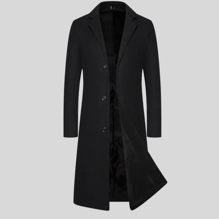 Cappotto Lungo da Uomo – Strato Invernale Elegante con Stile Classico